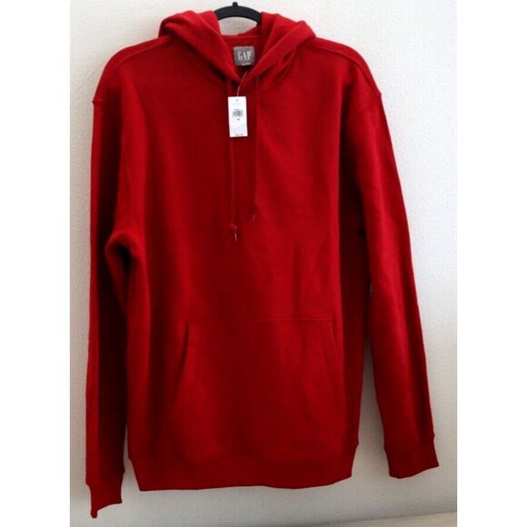 GAP 829202-01 Men's Sz Medium Red Vintage Soft Fleece Pullover Hoodie - Picture 1 of 8